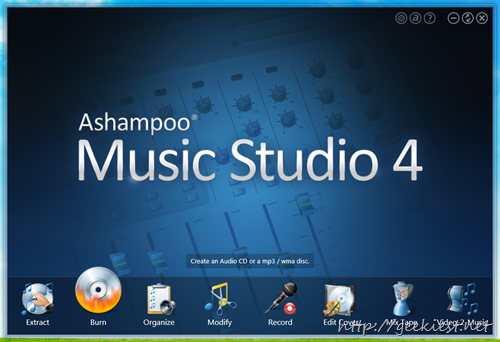 Ashampoo Music Studio 4 - Menus - 3