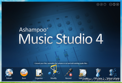 Ashampoo Music Studio 4 - Menus - 5