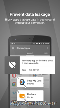 Block apps from data