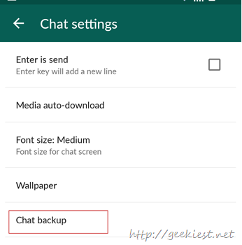 Chat Backup
