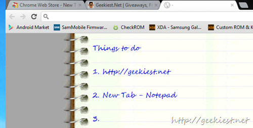 New tab Notepad - Reminder Chrome App[4]