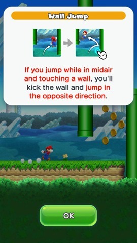 Super Mario Run jump wall