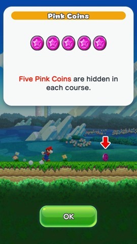 Super Mario Run pink coins