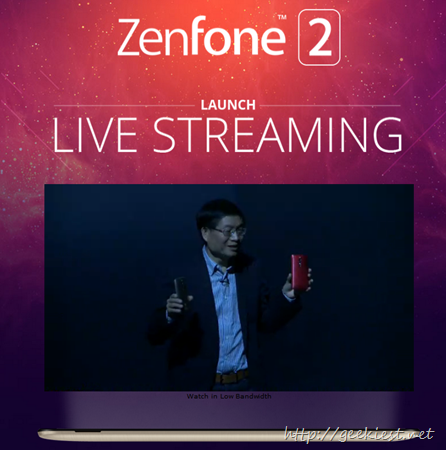 Zenfone 2 unveiling launch Live