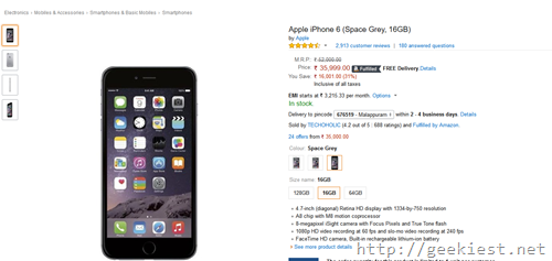 iPhone 6 vs iPhone SE price