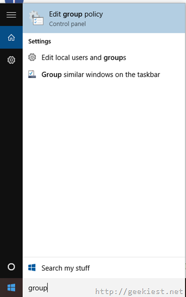 open edit group policy windows 10
