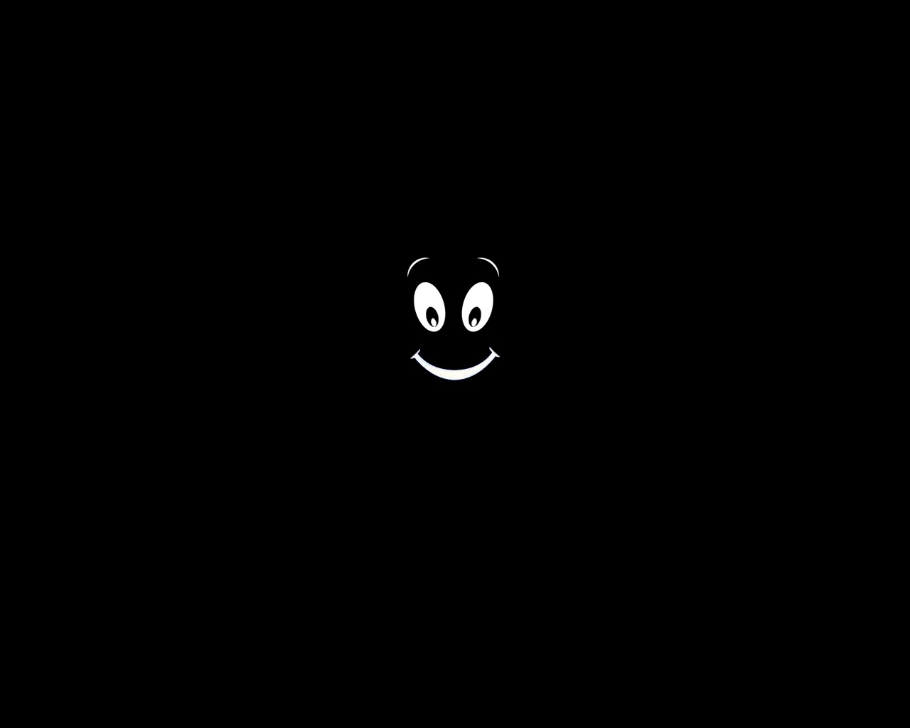 Smile - A simple Black Wallpaper