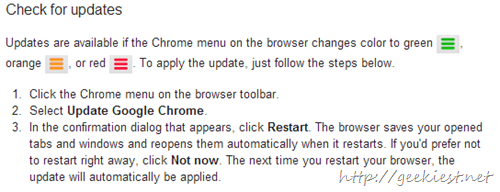 update your chrome